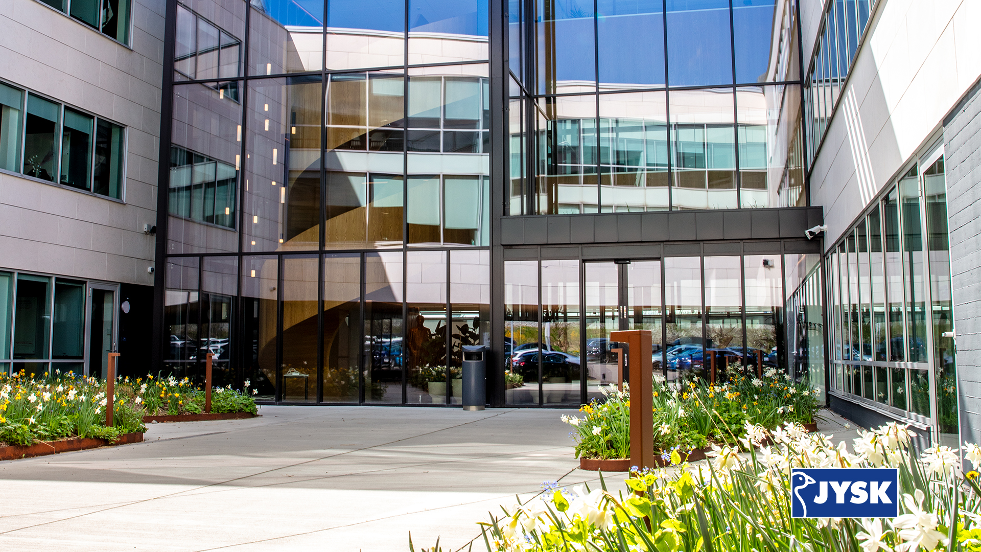 Microsoft Teams Meeting backgrounds JYSK Blue Line